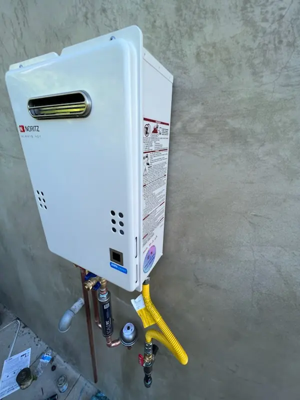 Tankless water heater installation for Belding homes